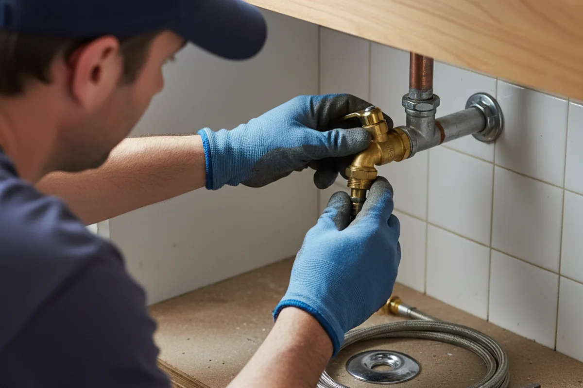 Shutoff valve and fitting work during Faucet and Fixture Repair in Corry